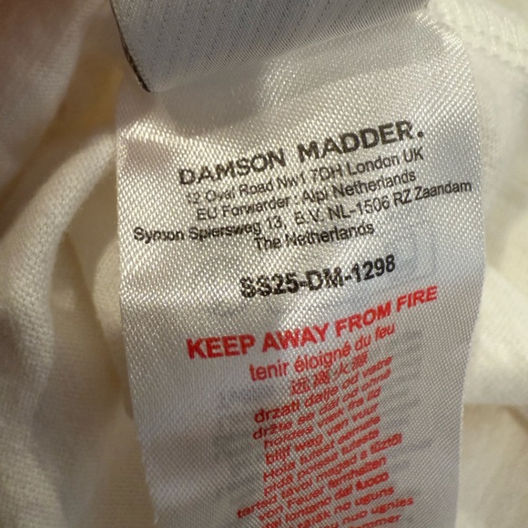 DAMSON MADDER Spritz Boyfriend Graphic Tee size‎ 10 Aperol Spritz White US 6-8 - Picture 13 of 15